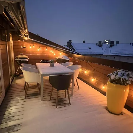Stylish Gruenerlokka Penthouse With Rooftop Terrace Oslo