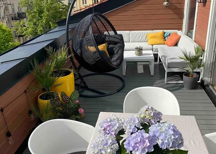 Stylish Gruenerlokka Penthouse With Rooftop Terrace アパート *