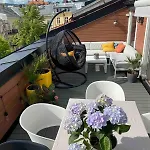 Stylish Gruenerlokka Penthouse With Rooftop Terrace Апартаменты *