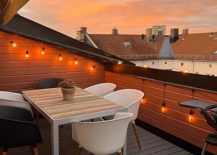 Stylish Gruenerlokka Penthouse With Rooftop Terrace